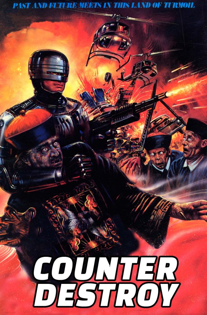 Another movie about a Robocop wannabe dude fighting hopping vampires!