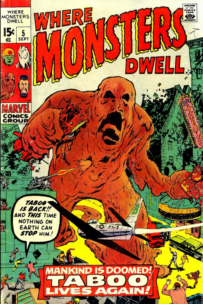 Where Monsters Dwell Vol 1 Issue #5 - cover art by Jack Kirby