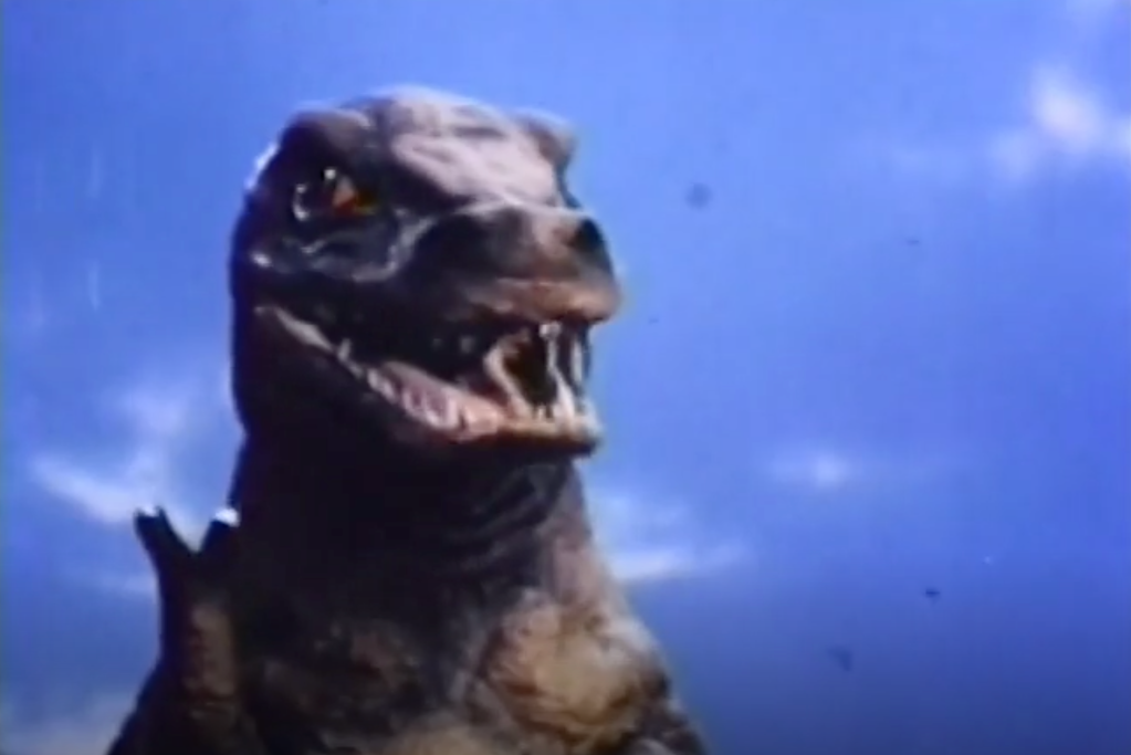 This talking Tyrannosaurus Rex can aim eye-beams at dogs...