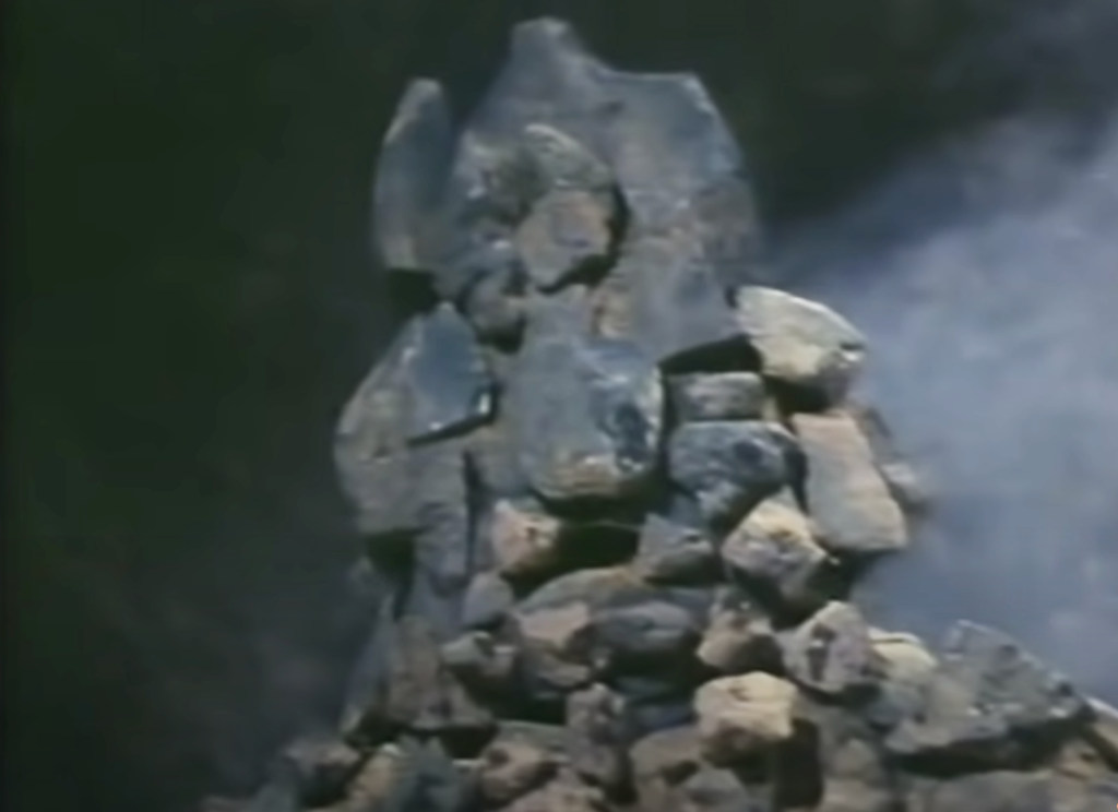 Close-up of the boulder-dude's head