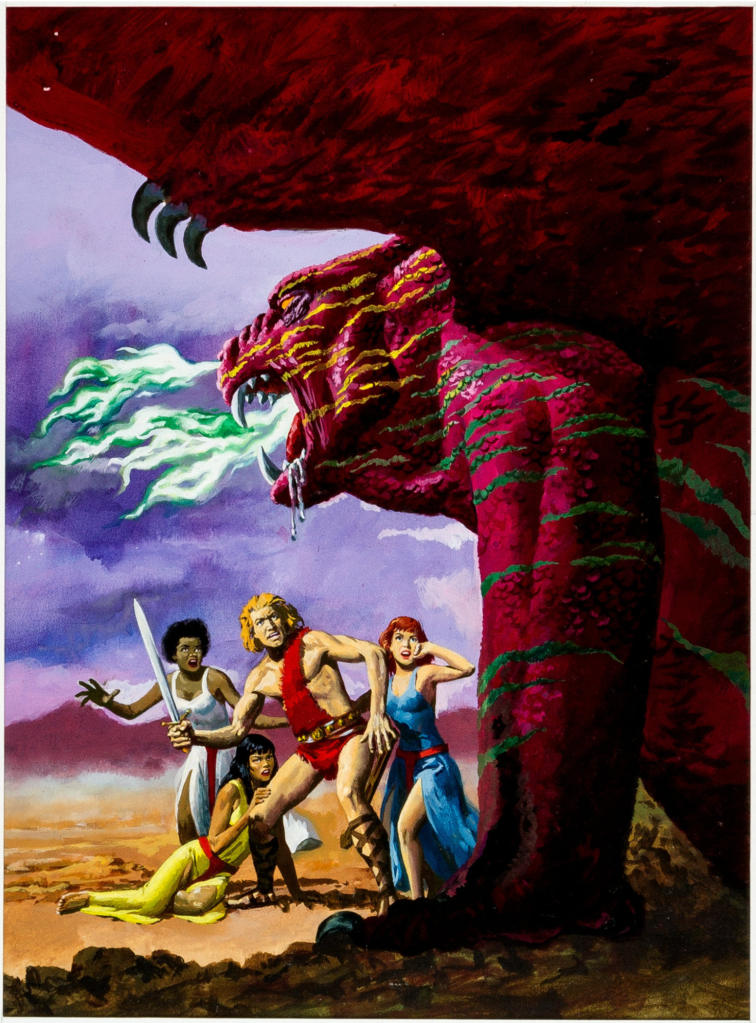 The original acrylic on board illustration, by George Wilson, for the cover of issue #10