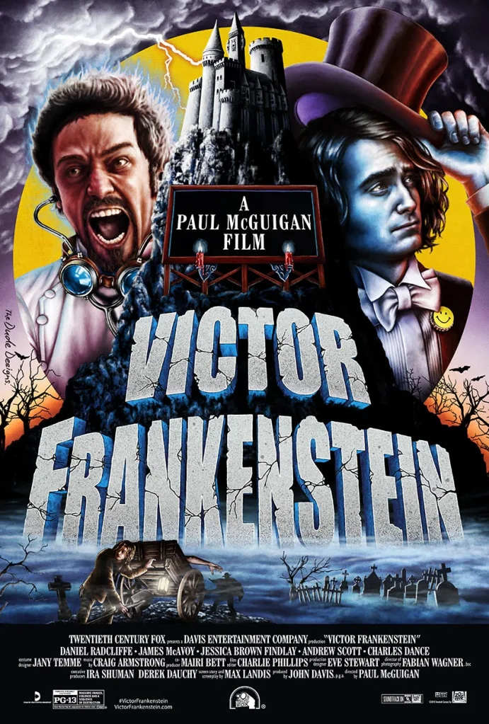 Fox commissioned Thomas to create a ‘just for fun’ mash-up piece to promote their new film VICTOR FRANKENSTEIN online, asking Thomas to basically redo Mel Brooks' YOUNG FRANKENSTEIN poster.