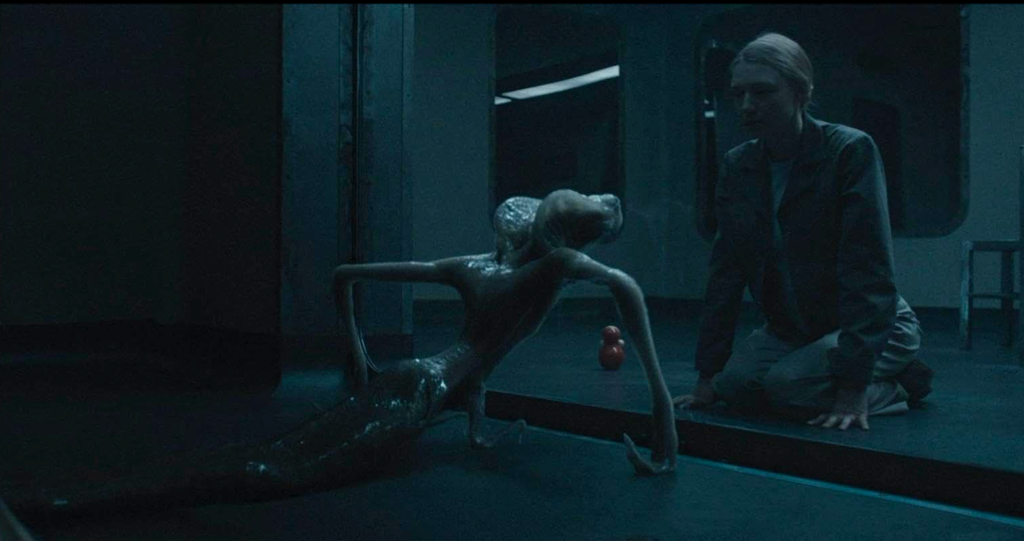The alien is a funny-lookin' bugger